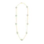 Handcrafted Alloy Metal and Cutstone Necklace 10024732