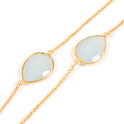 Handcrafted Alloy Metal and Cutstone Necklace 10024732