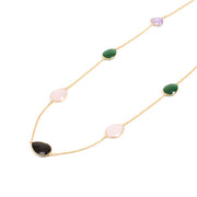 Handcrafted Alloy Metal and Cutstone Necklace 10024734