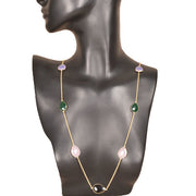 Handcrafted Alloy Metal and Cutstone Necklace 10024734