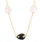 Handcrafted Alloy Metal and Cutstone Necklace 10024734