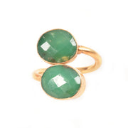 Handcrafted Alloy Metal and Cutstone Ring 10008813