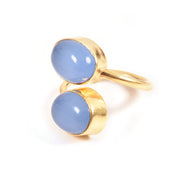 Handcrafted Alloy Metal and Cutstone Ring 10008815