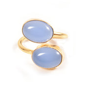 Handcrafted Alloy Metal and Cutstone Ring 10008815