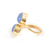 Handcrafted Alloy Metal and Cutstone Ring 10008815