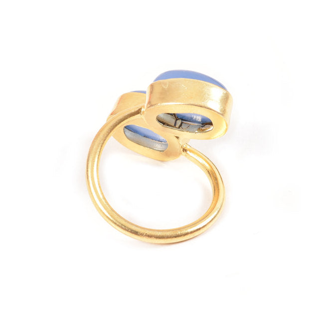 Handcrafted Alloy Metal and Cutstone Ring 10008815
