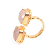 Handcrafted Alloy Metal and Cutstone Ring 10008831