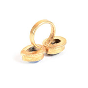 Handcrafted Alloy Metal and Cutstone Ring 10022269