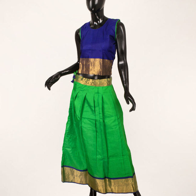 11 to 15 Yrs Size Pure Silk Kanchipuram Pattu Pavadai 10052938