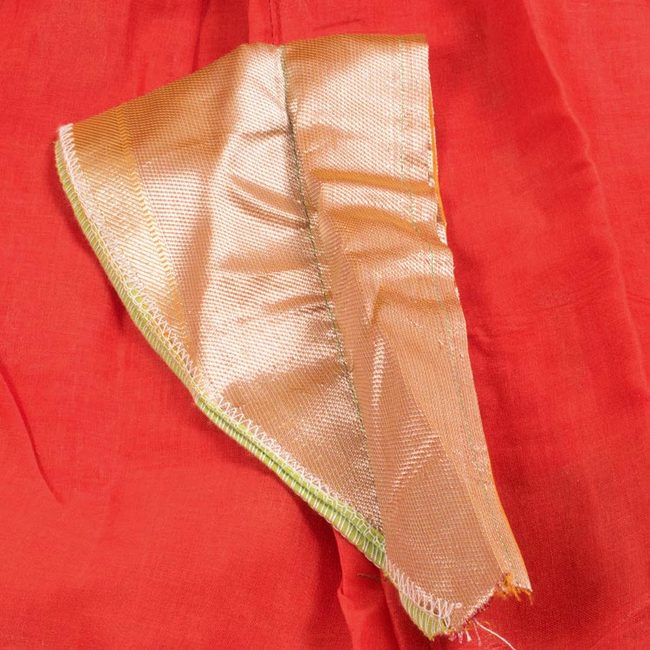 6 to 10 Yrs Size Pure Silk Kanchipuram Pattu Pavadai 10053087