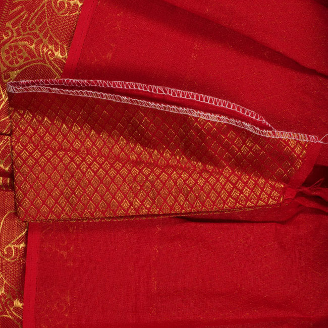 1 to 5 Yrs Size Pure Silk Kanchipuram Pattu Pavadai 10053129