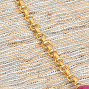 Handcrafted Alloy Metal and Cutstone Necklace 10001613