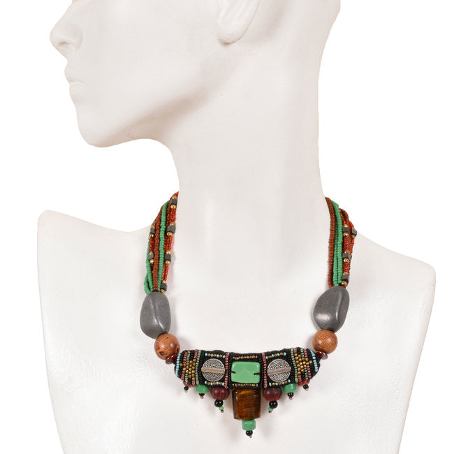 Handcrafted Ethnic Necklace 10005316