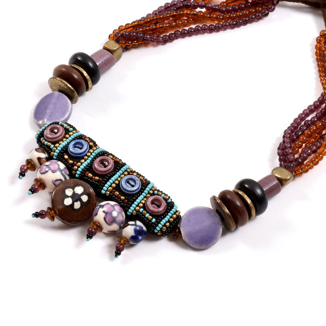 Handcrafted Ethnic Necklace 10005320