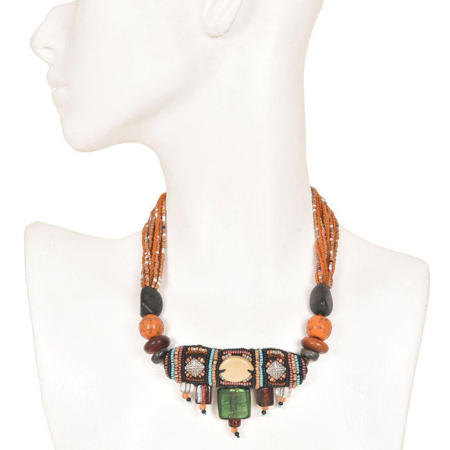 Handcrafted Ethnic Necklace 10006635