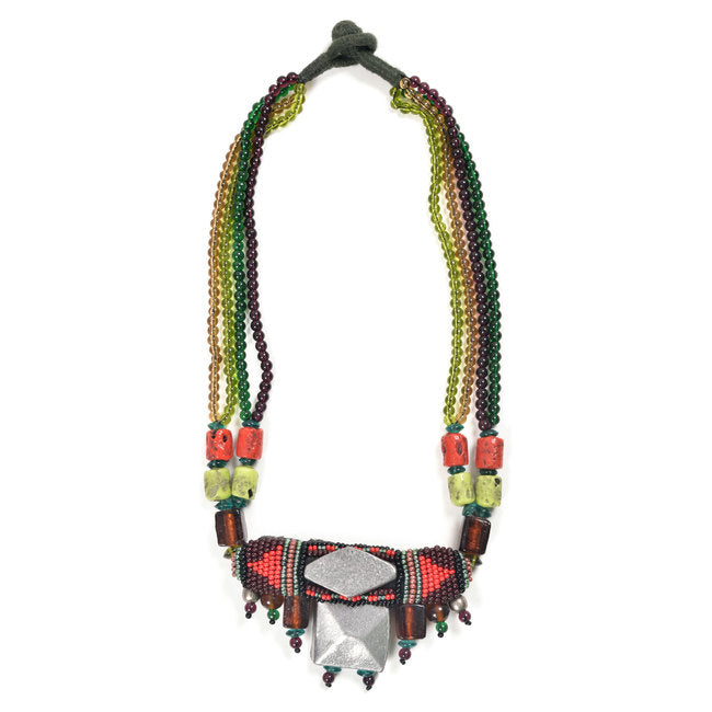 Handcrafted Ethnic Necklace 10006636