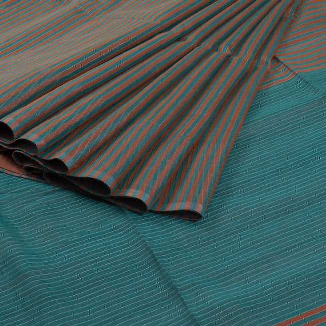 Handloom Odisha Cotton Stripe Angle Saree 10005093