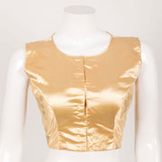 Sleeveless Embroidered Sequin Zari Work Net Satin Silk Blouse 10060384