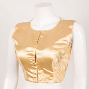 Sleeveless Embroidered Sequin Zari Work Net Satin Silk Blouse 10060384