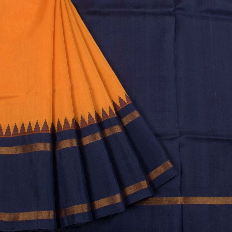 Handloom Gadwal Silk and Cotton Saree 10048037