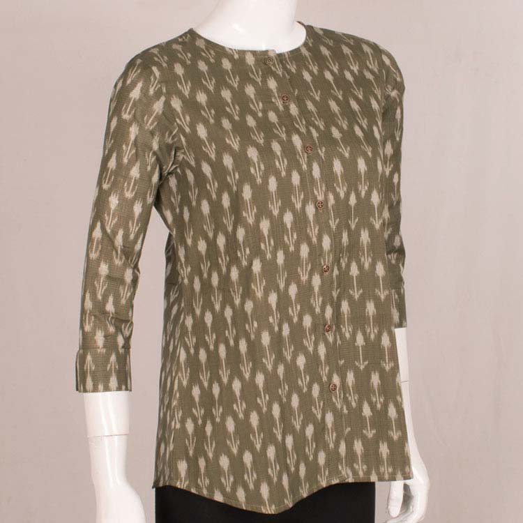 Handcrafted Ikat Cotton Tunic 10039338