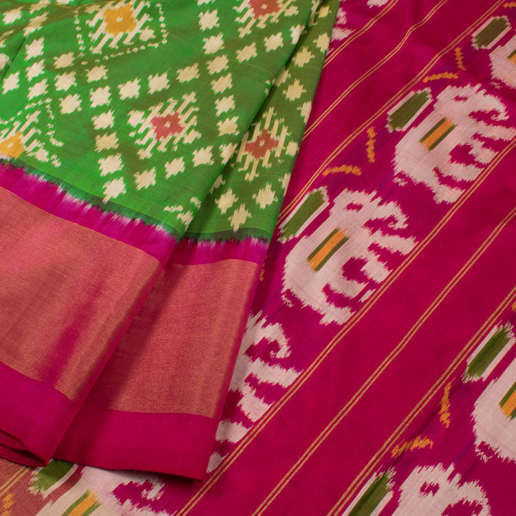 Handloom Pochampally Ikat Silk Saree 10052194