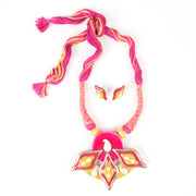 Handcrafted Ceramic Necklace and Earring Set 10021799