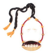 Handcrafted Ceramic Necklace and Earring Set 10021800