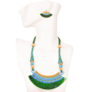 Handcrafted Ceramic Necklace and Earring Set 10021804