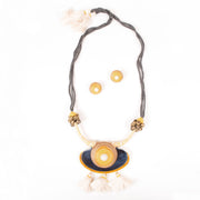 Handcrafted Ceramic Necklace and Earring Set 10021809