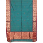 Maroon Hand Block Printed Chanderi Saree 10030028