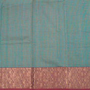 Maroon Hand Block Printed Chanderi Saree 10030028