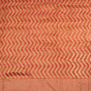 Red Hand Block Printed Chanderi Saree 10030037