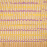 Yellow Hand Block Printed Chanderi Saree 10049152