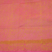 Pink Hand Block Printed Chanderi Saree 10049153