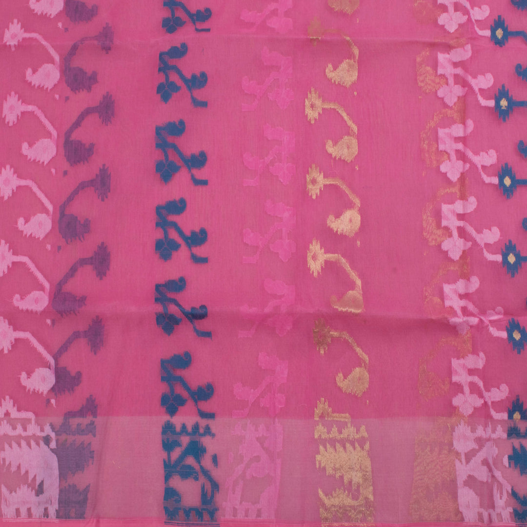 Handloom Jamdani Style Cotton Saree 10023504
