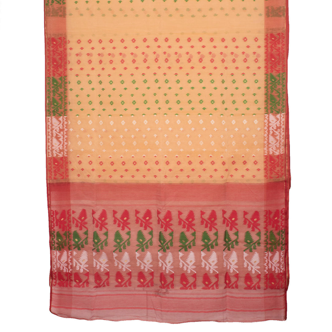 Handloom Jamdani Style Cotton Saree 10025903