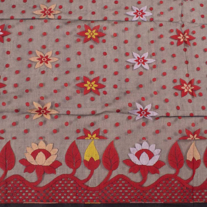 Handloom Jamdani Style Cotton Saree 10032199