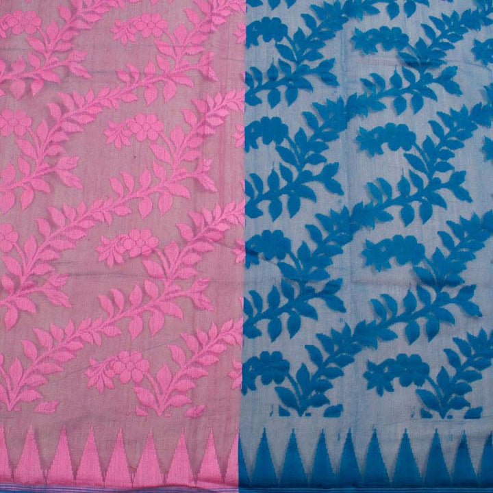 Handloom Jamdani Style Cotton Saree 10038113