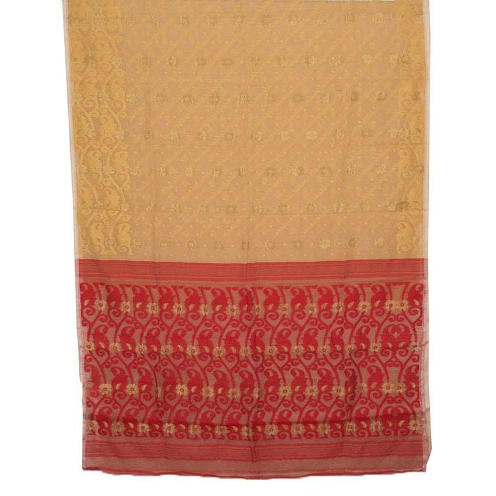 Handloom Jamdani Style Cotton Saree 10042097