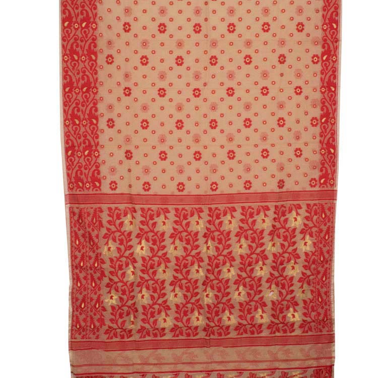 Handloom Jamdani Style Cotton Saree 10042098