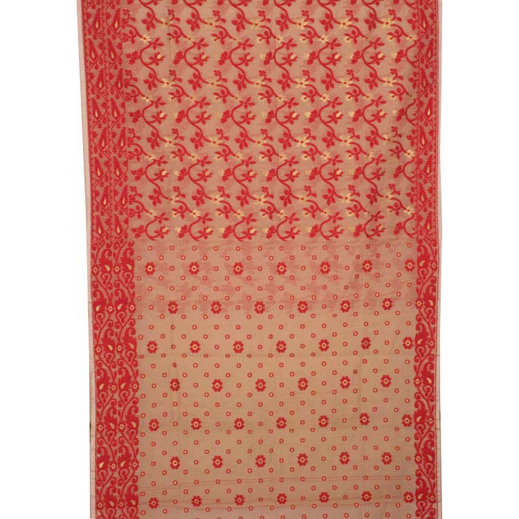Handloom Jamdani Style Cotton Saree 10042098