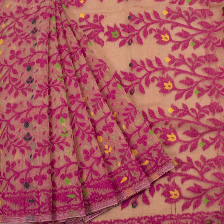 Handloom Jamdani Style Cotton Saree 10042102