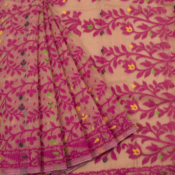 Handloom Jamdani Style Cotton Saree 10042102
