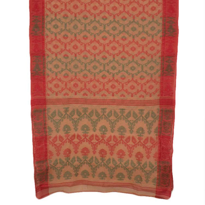 Handloom Jamdani Style Cotton Saree 10042108
