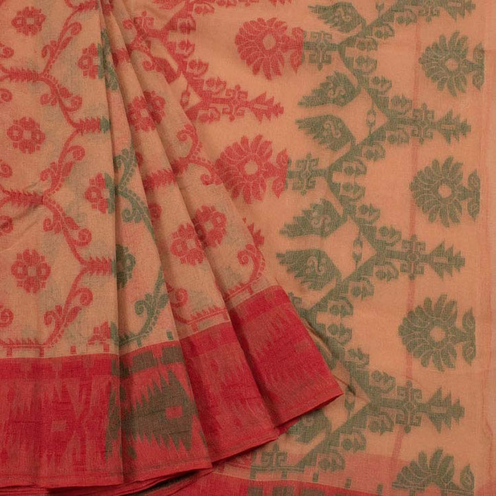 Handloom Jamdani Style Cotton Saree 10042108