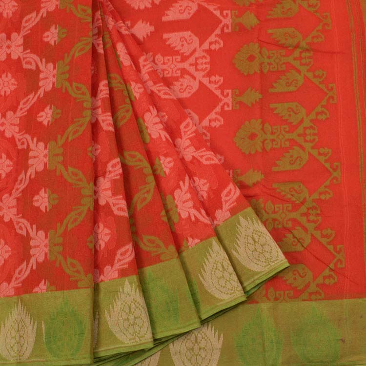 Handloom Jamdani Style Cotton Saree 10042114