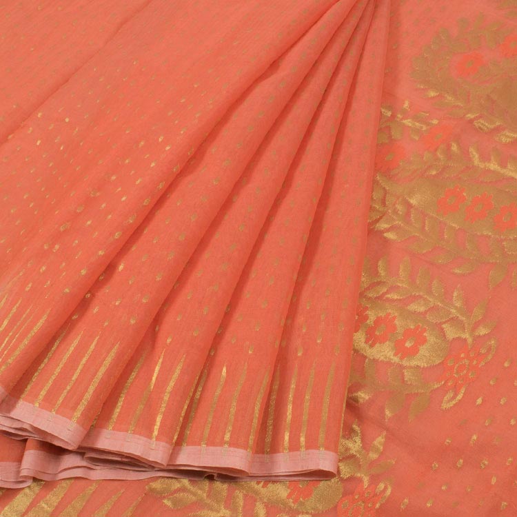 Handloom Jamdani Style Cotton Saree 10050432