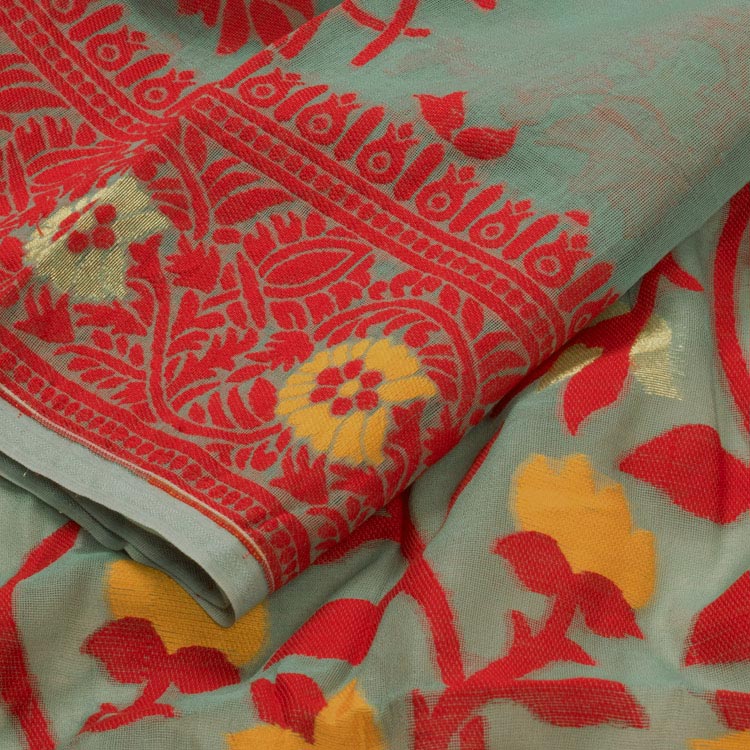 Handloom Jamdani Style Cotton Saree 10050435
