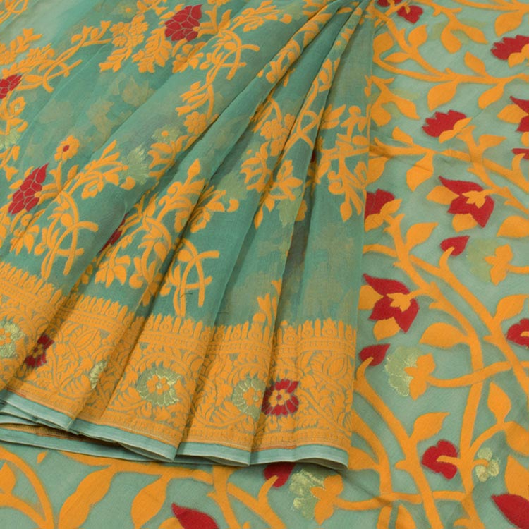 Handloom Jamdani Style Cotton Saree 10050436